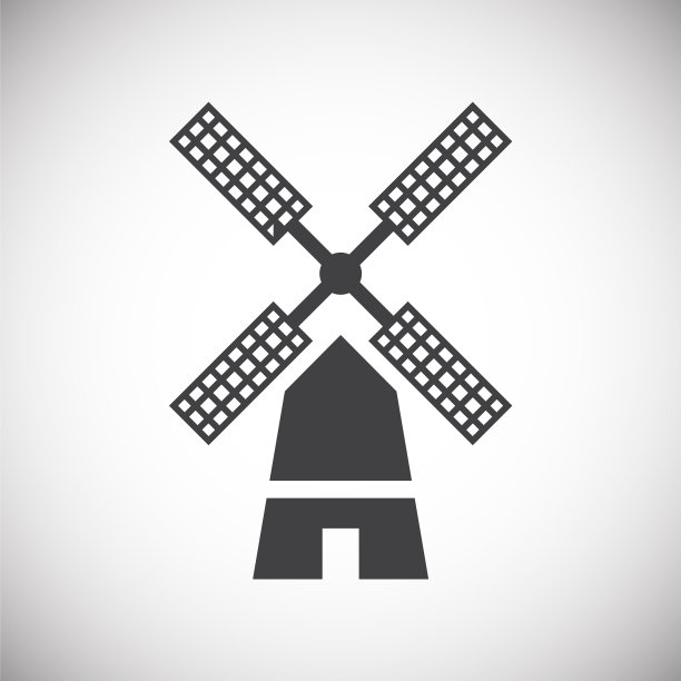 风车图标的背景图形和web图片下载