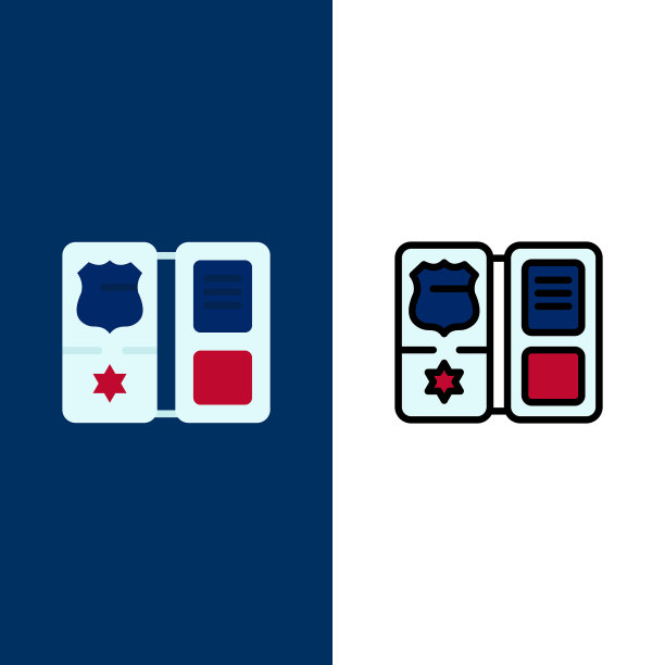 书盾美国明星图标平和线图片下载