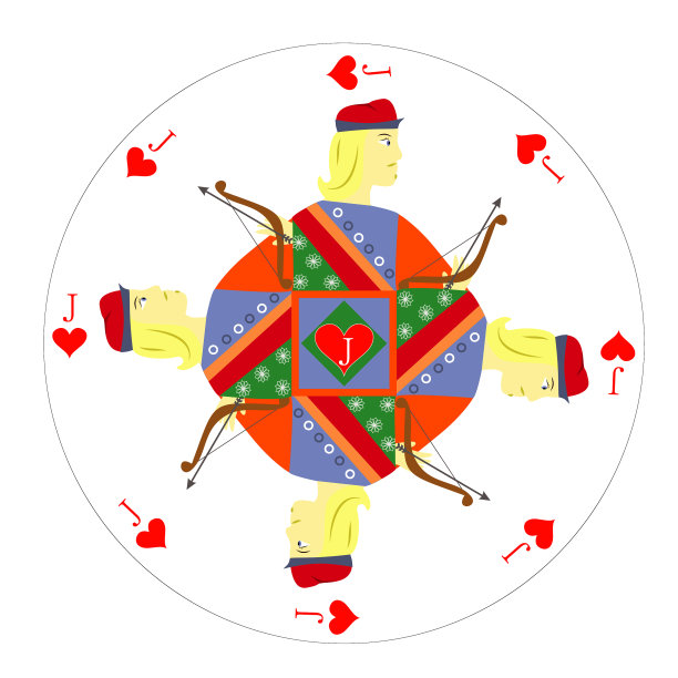 扑克牌上有一个女人的肖像在玩图片下载