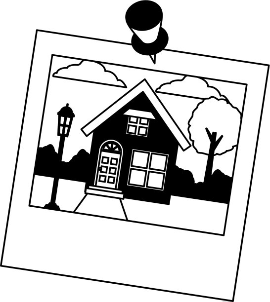 照片屋花园用别针图片下载