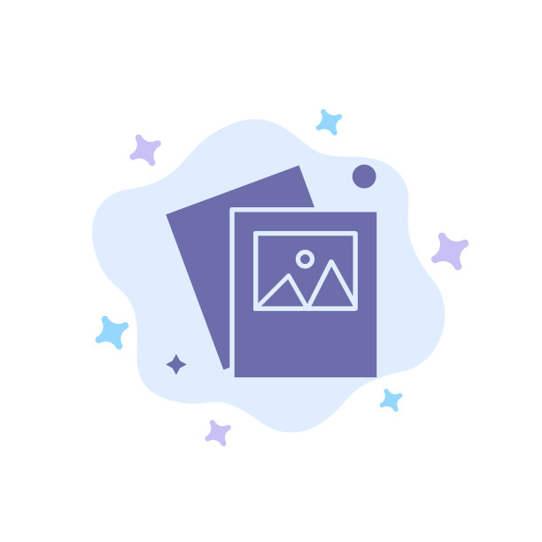 画廊图像照片蓝色图标上的抽象云图片下载