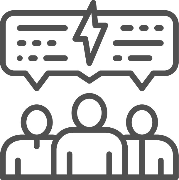 带有语音气泡的商务会议图片下载