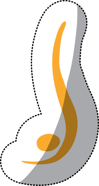 黄色人倒立俯卧撑图片下载