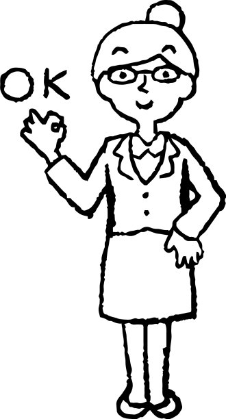 黑白女商人戴着眼镜图片下载