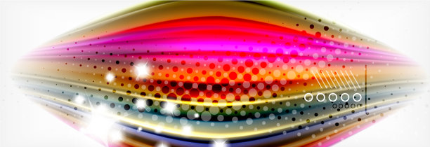 抽象波浪线条液体彩虹风格图片下载