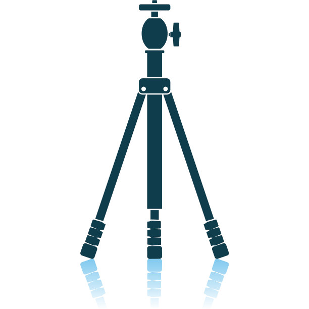 照片三脚架的图标图片下载