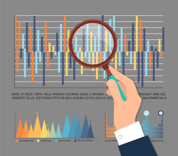 由工人进行的信息图表统计调查图片下载
