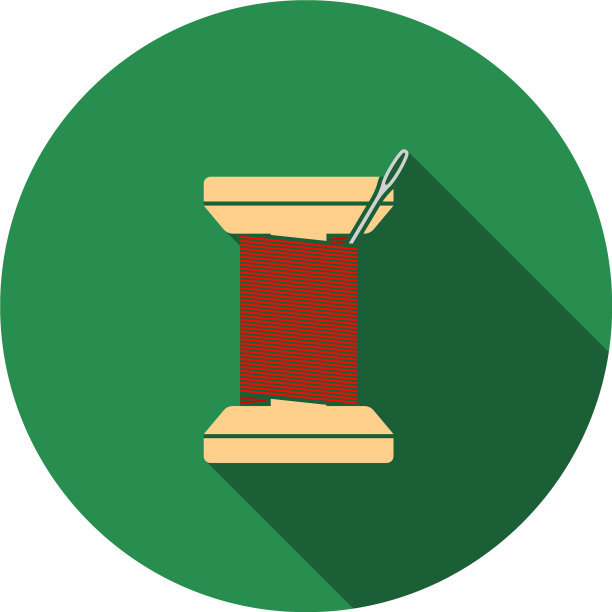 有线图标的缝纫机卷轴图片下载