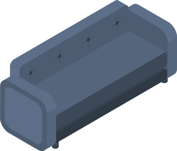 房间沙发图标等距风格图片下载