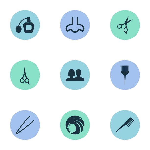 一套简单的美丽图标图片下载