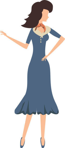 美女复古风格时尚图片下载