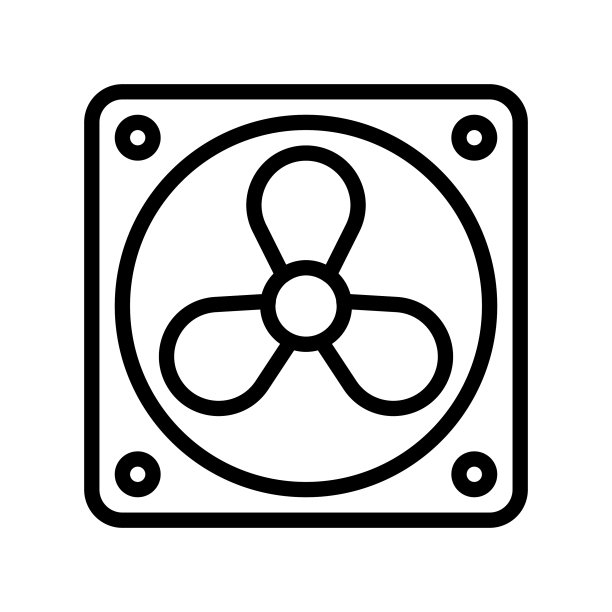 排气扇线性图标图片下载