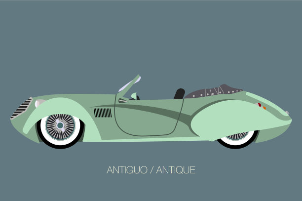 古董敞篷小汽车图片下载