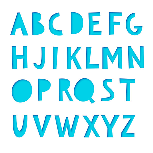 剪纸的字体图片下载