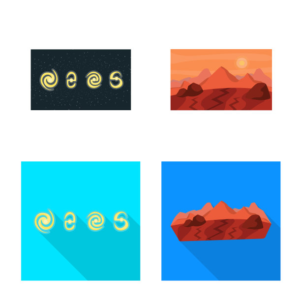 设计天文学和科技符号图片下载