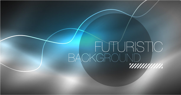 霓虹线波背景抽象构成图片下载