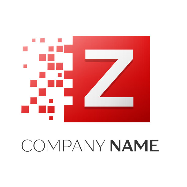 字母z标志符号在五颜六色的广场上用图片下载