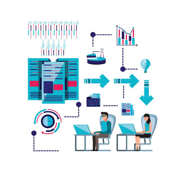 夫妇工作和设置图标业务图片下载