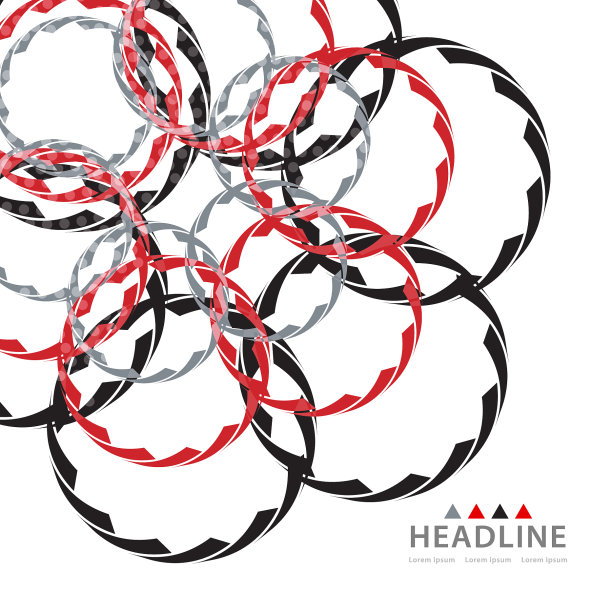 宣传册页眉布局模板图片下载