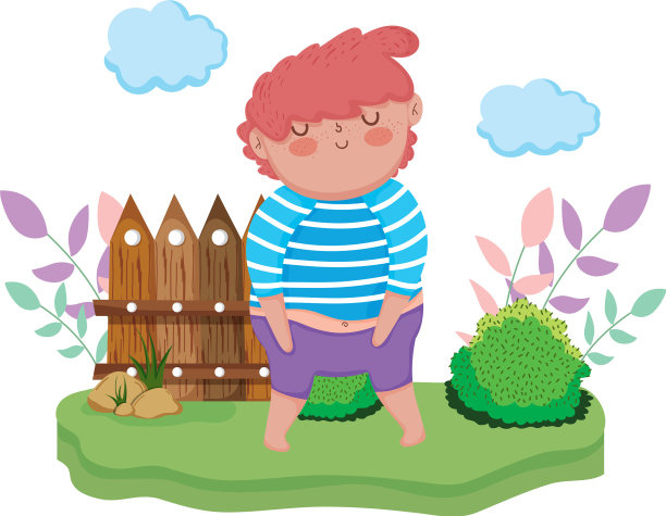 风景里的小胖小子图片下载