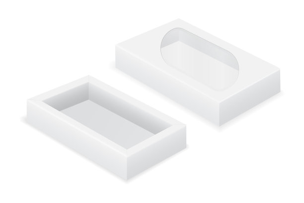 空纸板箱包装空白模板图片下载