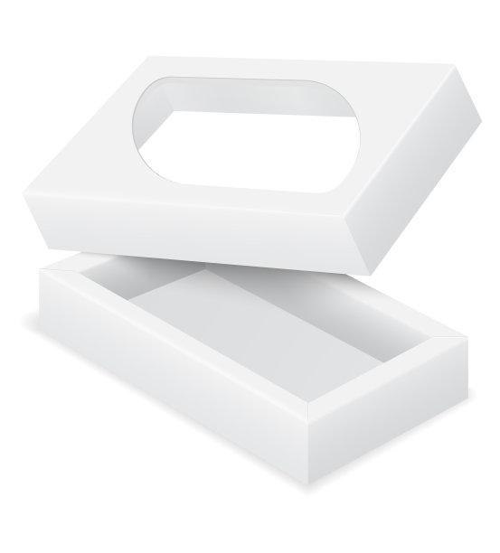 空纸板箱包装空白模板图片下载