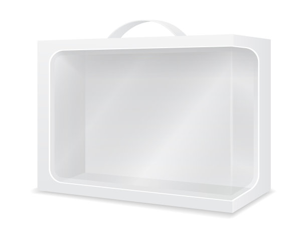 空纸板箱包装空白模板图片下载