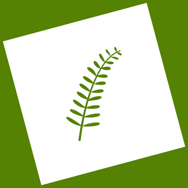 橄榄枝标志白色图标获得为一图片下载