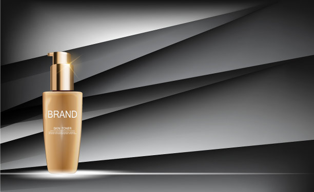 爽肤水瓶管模板或广告图片下载