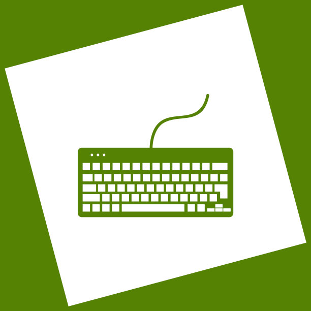 键盘简单标志白色图标获得图片下载