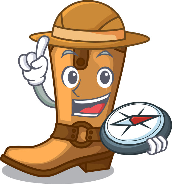 探险者旧牛仔靴的形状性格图片下载