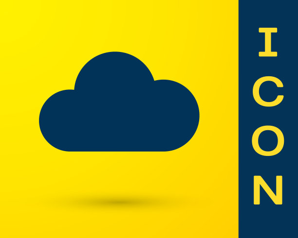 蓝色音乐流媒体服务图标隔离图片下载