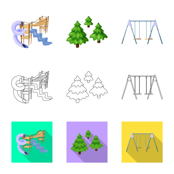 孤立对象城市和街道标志集图片下载
