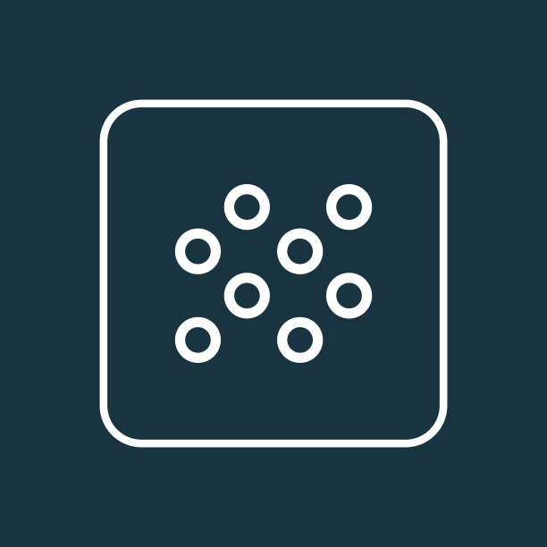 圆形图标线条符号优质隔离图片下载