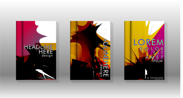 设计背景封面与彩色抽象图片下载