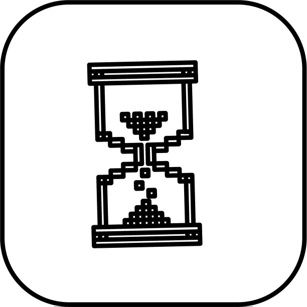 沙漏符号图标人物剪影图片下载