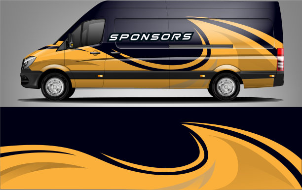 汽车贴花包装设计图片下载