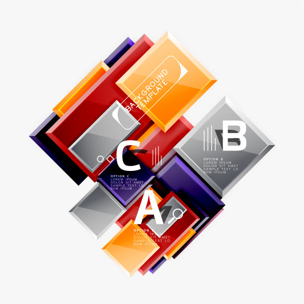 最小的方形横幅抽象背景图片下载