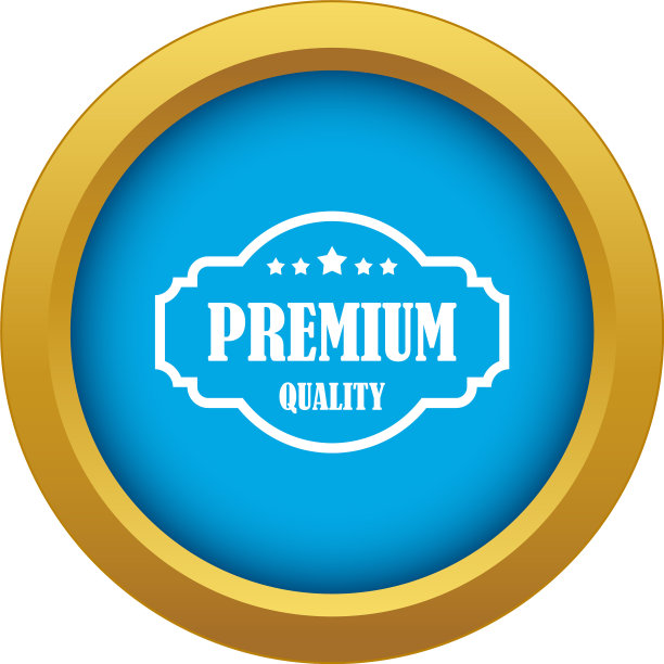 优质标签图标蓝色隔离图片下载