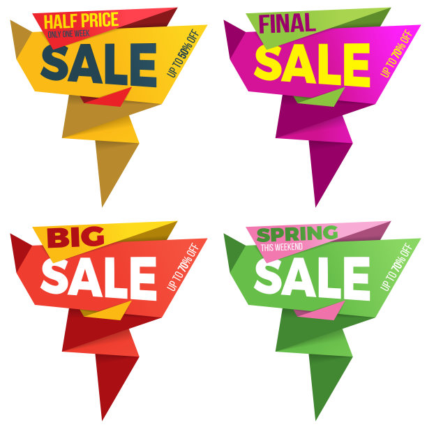 销售标签价格标签旗帜徽章模板图片下载