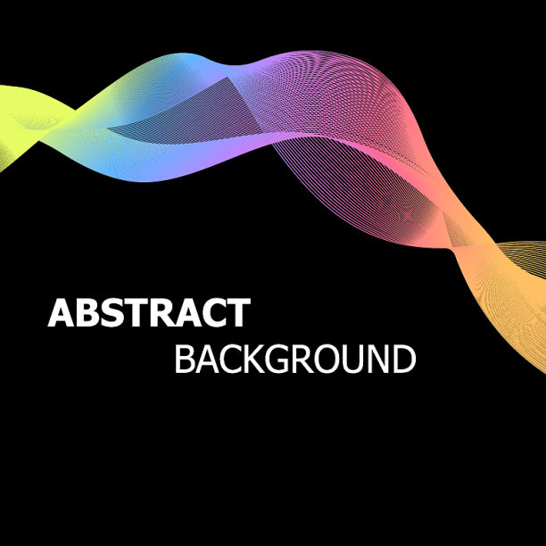 抽象的背景与色彩柔和的线条图片下载