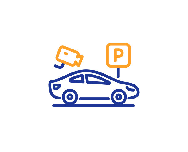 停车场设有视频监控线图标停车场图片下载