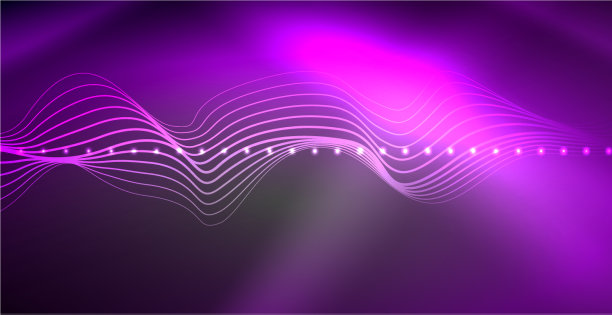 霓虹线条闪闪发光的背景图片下载