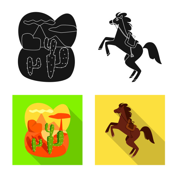 设计德克萨斯和历史标志集图片下载