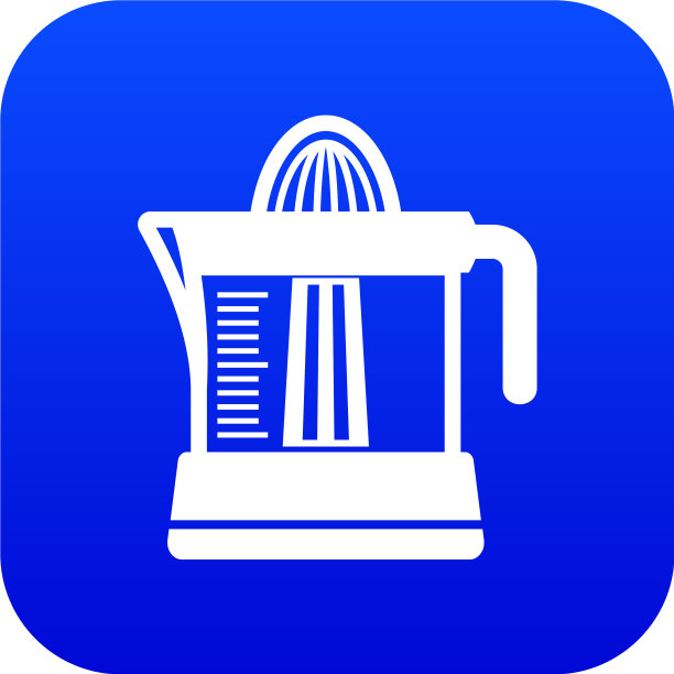 榨汁机图标蓝色图片下载