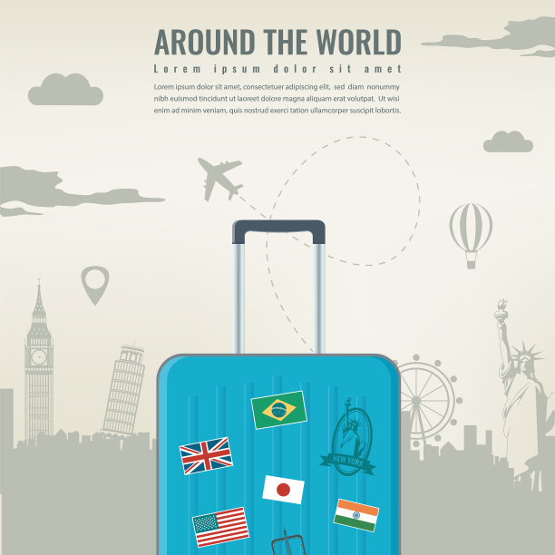 旅游作文与著名的世界地标图片下载