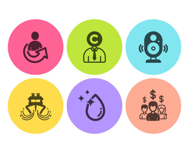 分享水滴和船的图标集版权图片下载