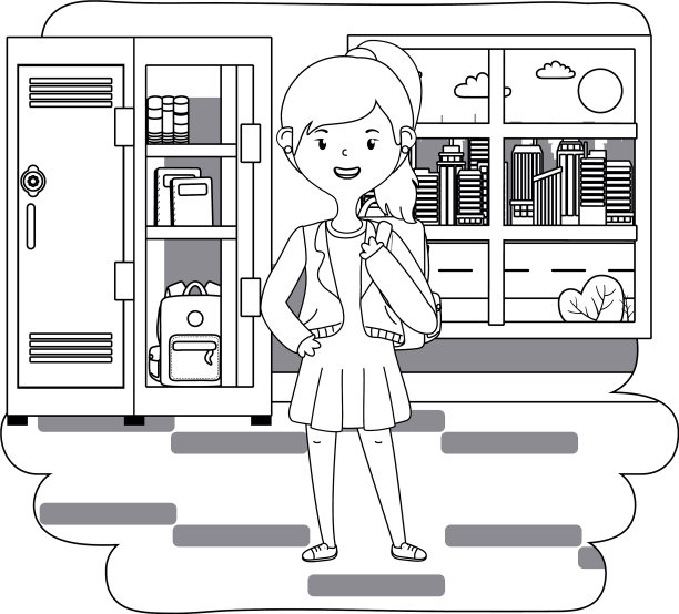 女子动漫学校设计图片下载