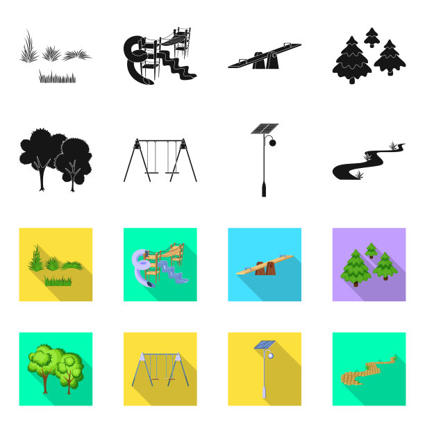 设计城市和街道标志集图片下载