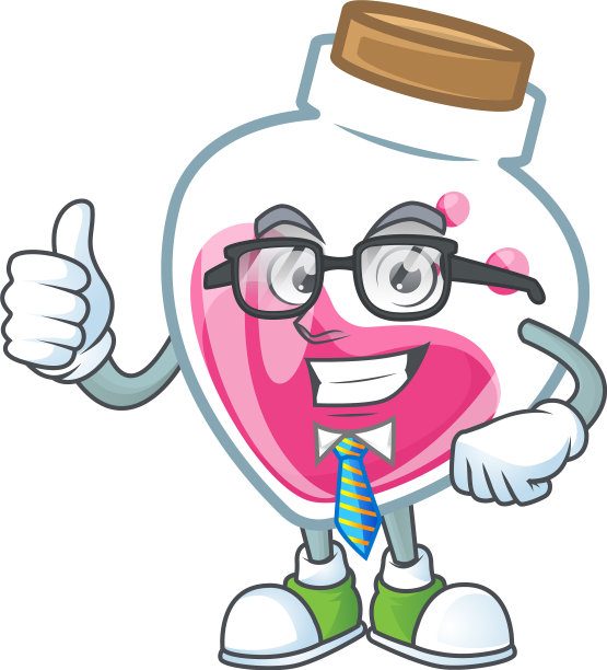 卡通人物商人粉红色药水图片下载